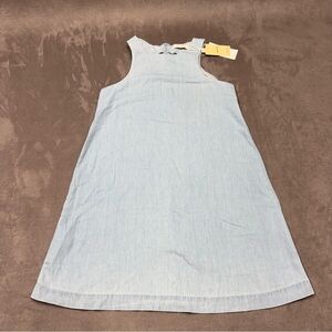 MNG Mango Light Blue Casual A line silhouette Dress denim Jean NWT women’s 2